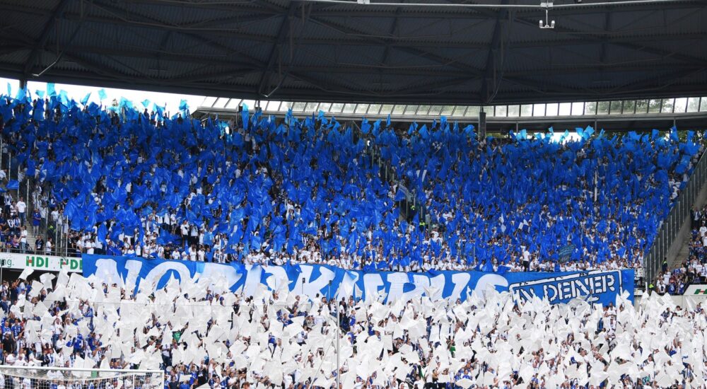 Schalke-Fans bei Hannover 96.