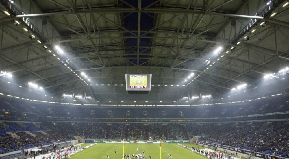 American Football in der Veltins-Arena auf Schalke.