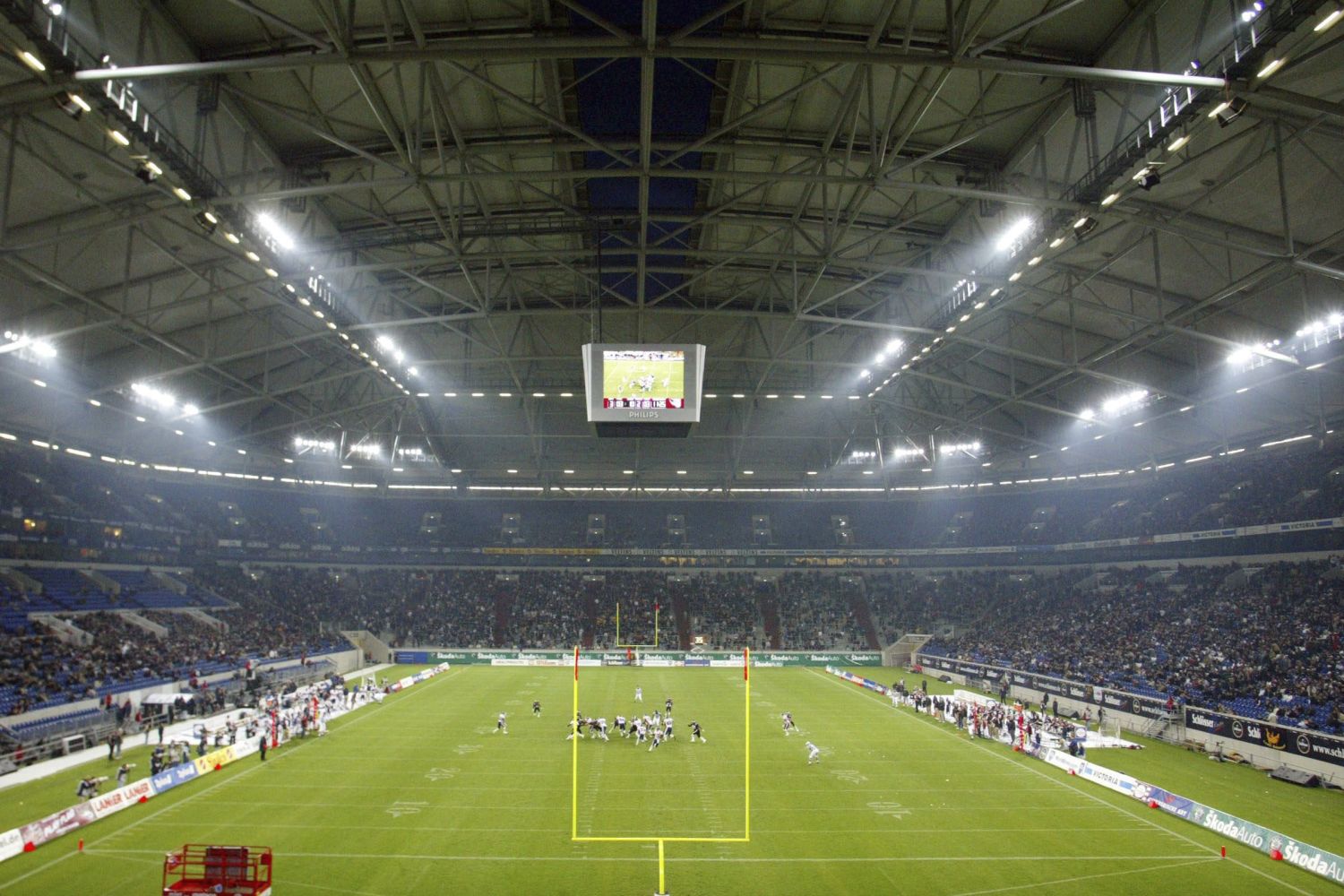 American Football in der Veltins-Arena auf Schalke.