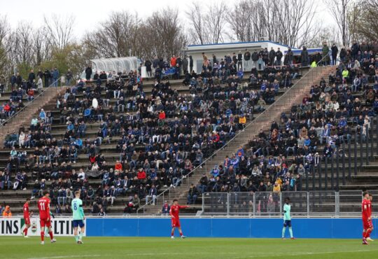 Parkstadion des FC Schalke 04 II in Gelsenkirchen.