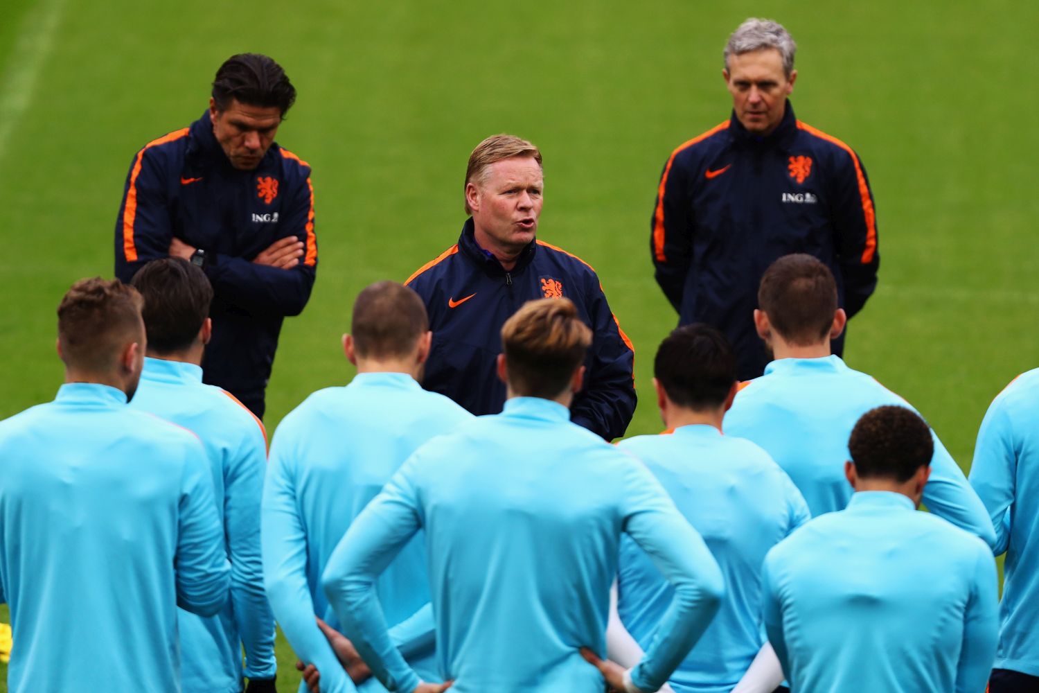 Ronald Koeman und Kees van Wonderen bei der Nationalmannschaft der Niederlande.