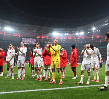 Spieler 1. FC Koeln gestikuliert, gestik waehrend des Spiels im Viertelfinale des DFB-Pokal zwischen Bayer 04 Leverkusen und 1. FC Kˆln in der BayArena am 06. February 2025 in Leverkusen, Deutschland. Foto von Ralf Treese/DeFodi Images Spieler 1. FC Koeln gestures during the DFB-Cup - quarterfinals match between Bayer 04 Leverkusen and 1. FC Koeln at BayArena on February 6, 2025 in Leverkusen, Germany. Photo by Ralf Treese/DeFodi Images DFB / DFL REGULATIONS PROHIBIT ANY USE OF PHOTOGRAPHS AS IMAGE SEQUENCES AND/OR QUASI-VIDEO. Photo by Ralf Treese/DeFodi Images Defodi-521_LEVKOE20250205_073 *** Player 1 FC Koeln gestures, gestures during the DFB Cup quarterfinals match between Bayer 04 Leverkusen and 1 FC Koeln at BayArena on February 06, 2025 in Leverkusen, Germany Photo by Ralf Treese DeFodi Images Player 1 FC Koeln gestures during the DFB Cup quarterfinals match between Bayer 04 Leverkusen and 1 FC Koeln at BayArena on February 6, 2025 in Leverkusen, Germany Photo by Ralf Treese DeFodi Images DFB DFL REGULATIONS PROHIBIT ANY USE OF PHOTOGRAPHS AS IMAGE SEQUENCES AND OR QUASI VIDEO Photo by Ralf Treese DeFodi Images Defodi 521 LEVKOE20250205 073 Defodi-521 DFB / DFL REGULATIONS PROHIBIT ANY USE OF PHOTOGRAPHS AS IMAGE SEQUENCES AND/OR QUASI-VIDEO.