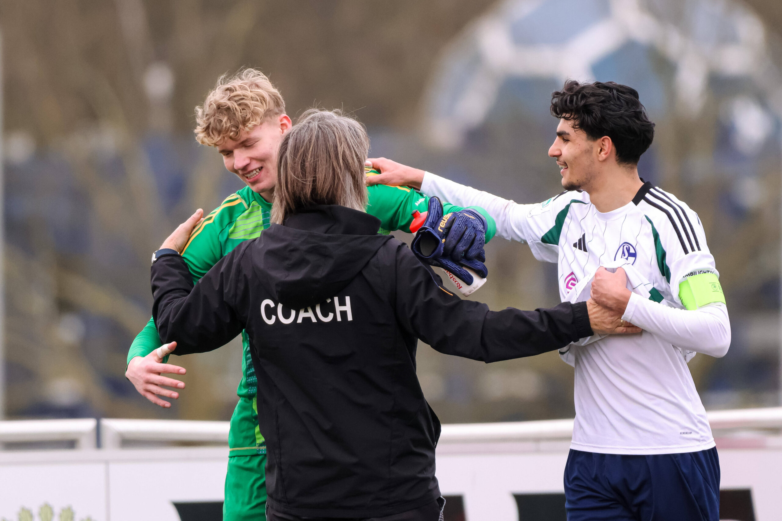 Johannes Siebeking, Norbert Elgert und Mertcan Ayhan