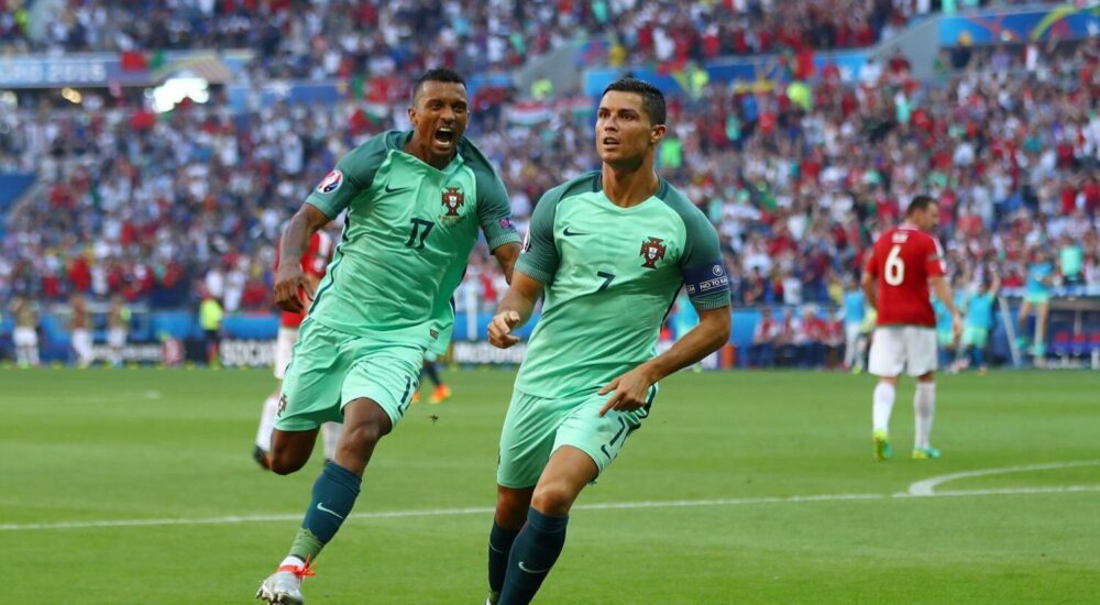Nani und Cristiano Ronaldo