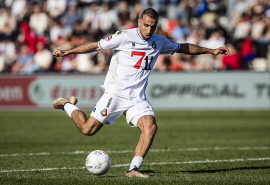 HELMOND, 14-03-2025. GS Staalwerken stadium. Keuken Kampioen Divisie, KKD. Season 2024-2025. Helmond - Telstar. Telstar player Youssef el Kachati durng the match Helmond Sport - Telstar. Helmond Sport - Telstar PUBLICATIONxNOTxINxNED x28611201x Copyright: