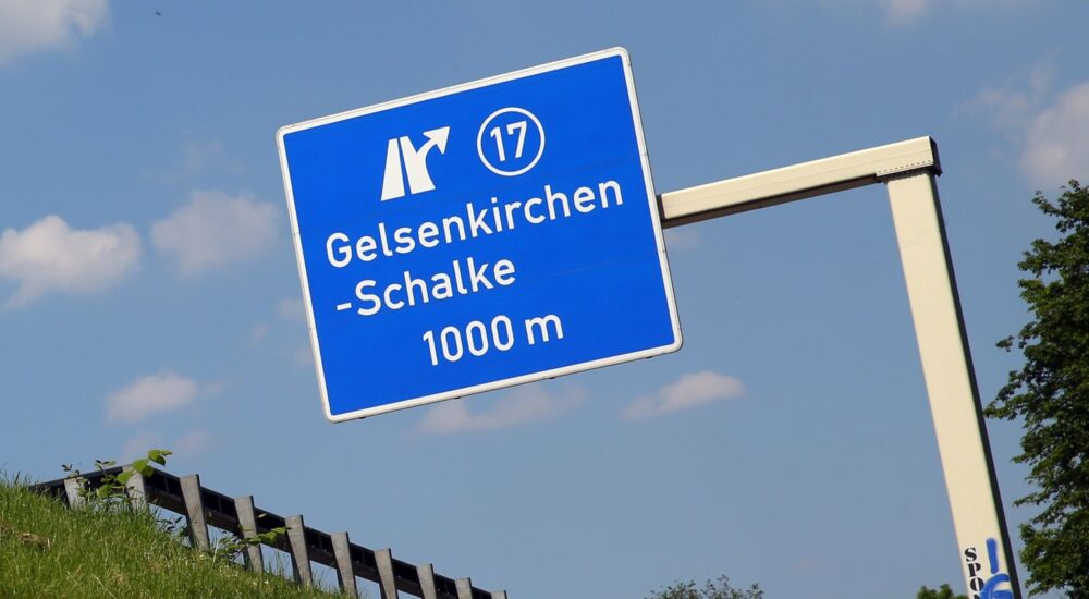 Autobahn Abfahrt Gelsenkirchen Schalke