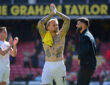 Watford v Plymouth Argyle, UK - 29 Mar 2025 Tymoteusz Puchacz of Plymouth Argyle during Sky Bet Championship Match between Watford and Plymouth Argyle at Vicarage Road Stadium, London on 29 March 2025 London Vicarage Road Stadium Watford England Copyright: xFrankiexOKeeffe/PPAUKx PPA-176482