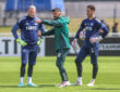 Loris Karius, Miron Muslic und Justin Heekeren