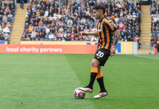 Hull City v Derby County Sky Bet Championship Gustavo Puerta of Hull City during the Sky Bet Championship match between Hull City and Derby County at the MKM Stadium, Hull. UK Newspapers OUT Copyright: xMattxWilkinsonx FIL-21741-0231