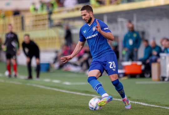Istra 1961 i Dinamo sastali se u 28. kolu SuperSport HNL-a 05.04.2025., Stadion Aldo Drosina, Pula - SuperSport HNL, 28. kolo, NK Istra 1961 - GNK Dinamo. Marko Pjaca. PUBLICATIONxNOTxINxFRAxCROxBIHxSRBxMNExSLO NelxPavletic/PIXSELL
