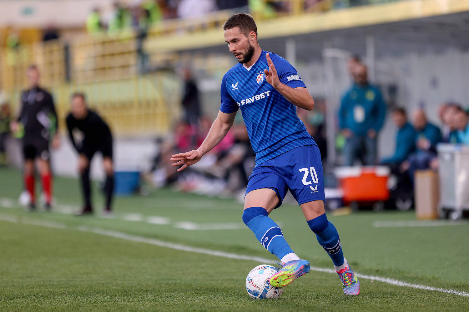 Istra 1961 i Dinamo sastali se u 28. kolu SuperSport HNL-a 05.04.2025., Stadion Aldo Drosina, Pula - SuperSport HNL, 28. kolo, NK Istra 1961 - GNK Dinamo. Marko Pjaca. PUBLICATIONxNOTxINxFRAxCROxBIHxSRBxMNExSLO NelxPavletic/PIXSELL