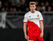 UTRECHT, NETHERLANDS - SEPTEMBER 25: Derry Murkin of FC Utrecht looks on during the UEFA Europa League 2025/26 League Phase MD1 match between FC Utrecht and Olympique Lyonnais at Stadion Galgenwaard on September 25, 2025 in Utrecht, Netherlands. Photo by Rene Nijhuis SPO PUBLICATIONxINxGERxSUIxAUTxONLY Copyright: xRenexNijhuis/MBxMediax