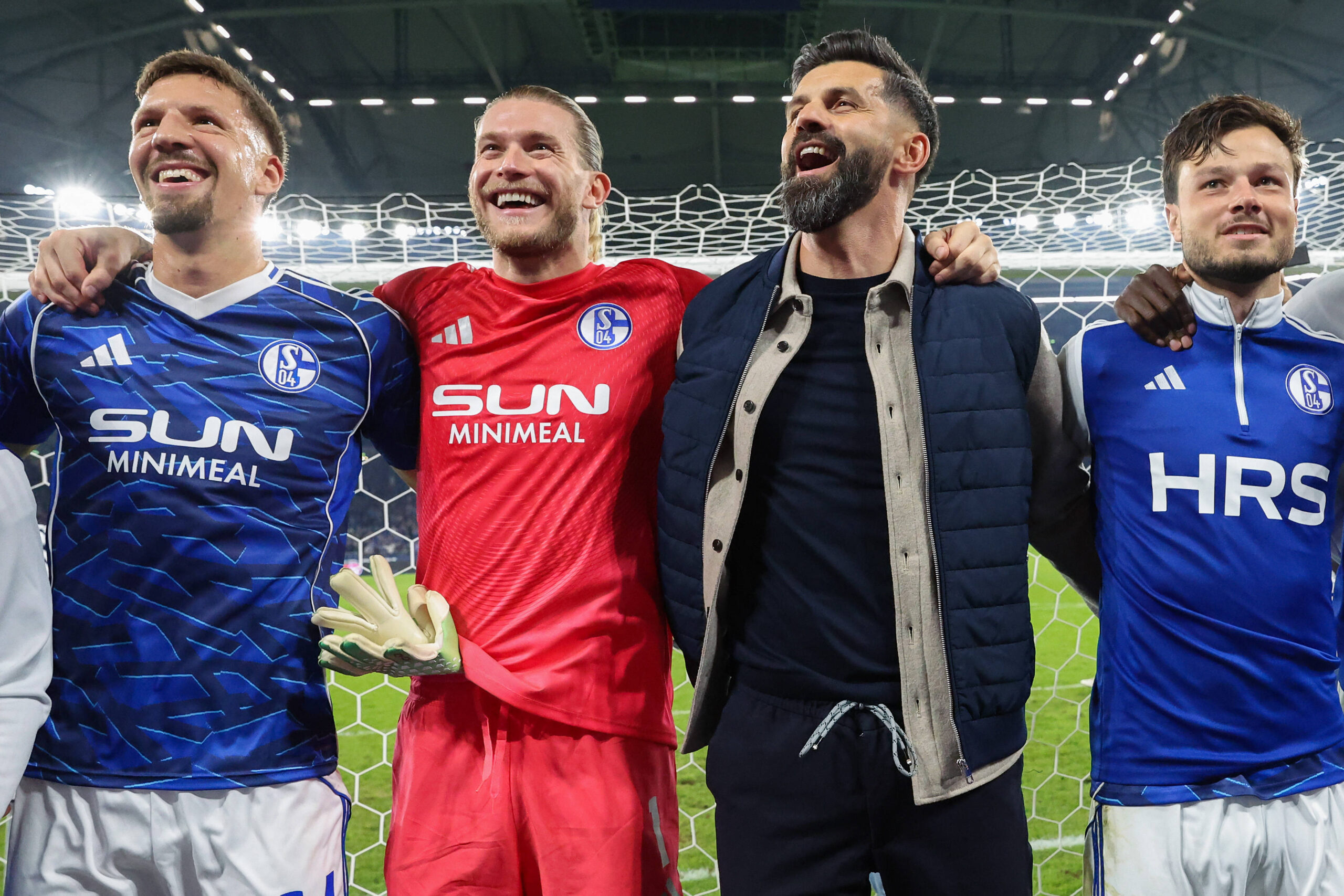 Janik Bachmann, Loris Karius, Miron Muslic und Adrian Gantenbein