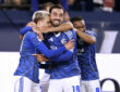 Finn Porath, Kenan Karaman und Moussa Sylla