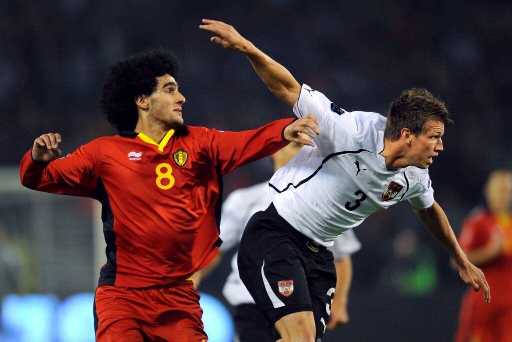 Franz Schiemer im Spiel Belgien - Österreich