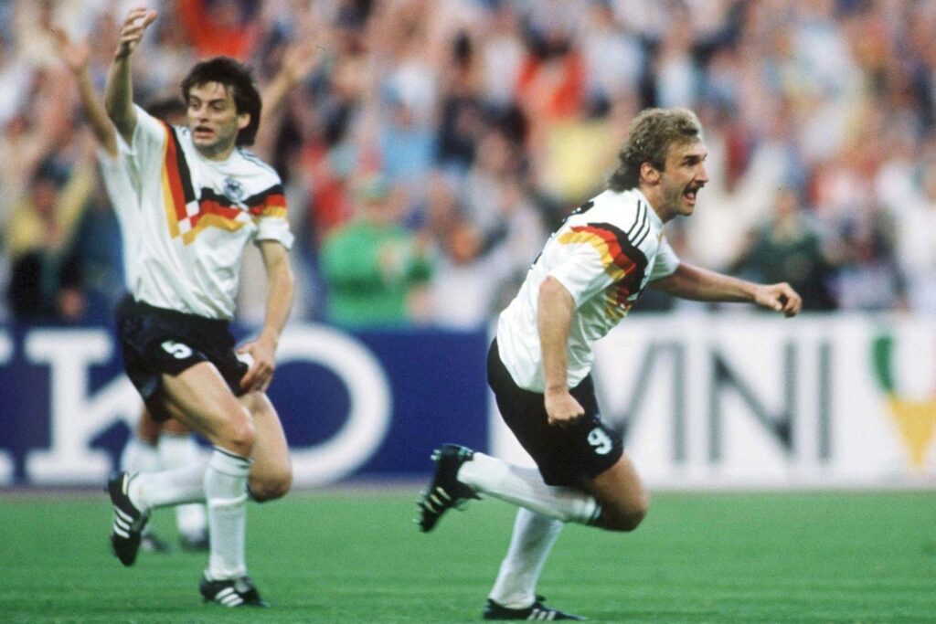 Matthias Herget, Rudi Völler, Nationalmannschaft, 1988