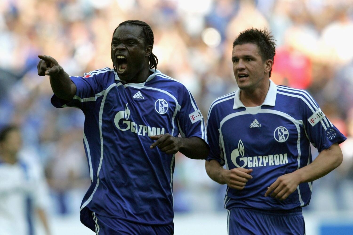 Gerald Asamoah und Zlatan Bajramovic