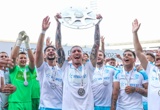 v. l. Martin Fraisl, Kerim Calhanoglu, Darko Churlinov, Thomas Ouwejan, Rodrigo Zalazar