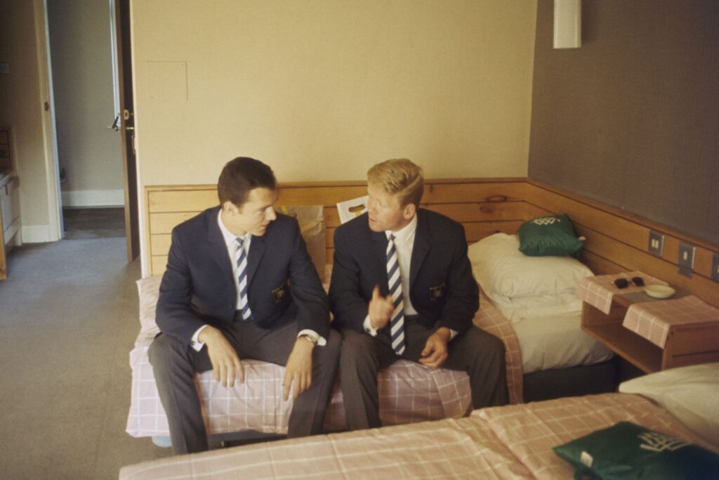 Helmut Haller, Franz Beckenbauer, WM 1966, Hotel