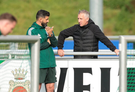 Miron Muslic und Frank Baumann