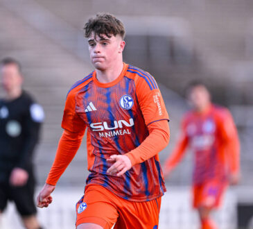 10.01.2026, Fussball, 2. Bundesliga, Saison 2025/2026, Testspiel, FC Schalke 04 - VfL Osnabr¸ck, Dylan Leonard FC Schalke 04 xRHR-FOTO/YYx *** 10 01 2026, Football, 2 Bundesliga, Season 2025 2026, Test match, FC Schalke 04 VfL Osnabr¸ck, Dylan Leonard FC Schalke 04 xRHR PHOTO YYx Copyright: KROEGER/RHR-FOTOx RHR-FOTO/YY