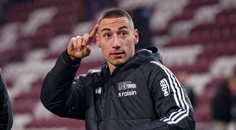 Deutschland: Fussball Bundesliga 2025/26, 17. Spieltag - FC Augsburg vs 1. FC Union Berlin - WWK ARENA Augsburg: Marin Ljubiƒiƒ / Ljubicic 1. FC Union Berlin, 27 *** Germany Soccer Bundesliga 2025 26, 17 Matchday FC Augsburg vs 1 FC Union Berlin WWK ARENA Augsburg Marin Ljubiƒiƒiƒ Ljubicic 1 FC Union Berlin, 27 Copyright: xJOERANxSTEINSIEKx