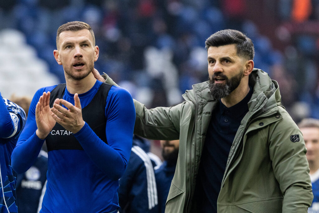 Edin Dzeko und Miron Muslic