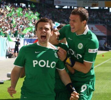 Zvjezdan Misimovic Edin Dzeko VfL Wolfsburg