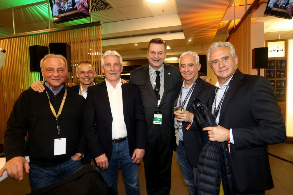 Rüdiger Abramczik, Olaf Thon, Klaus Fischer, Reinhard Grindel, DFB, Nationalmannschaft, Erwin Kremers, Helmut Kremers