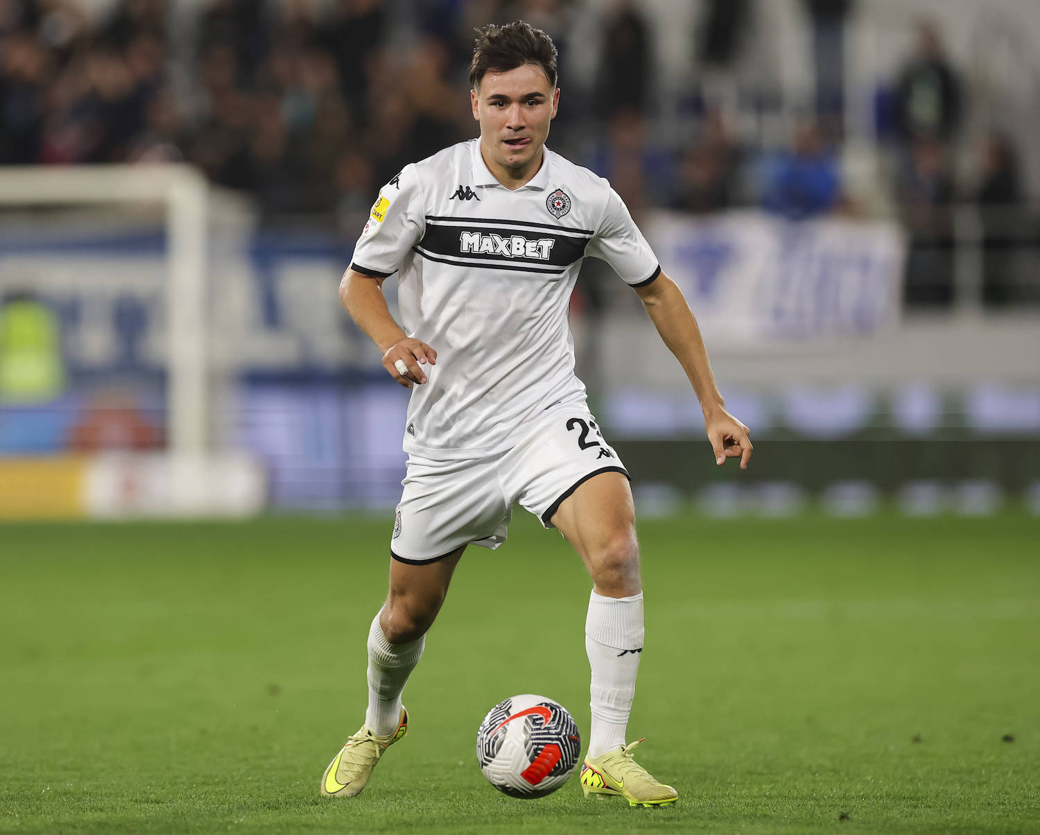 TSC v Partizan - Mozzart Super League Season 2025/2026 Yanis Karabelyov of Partizan during the Mozzart Super Liga 2025/2026 match between TSC Backa Topola and Partizan at stadium TSC Arena on October 17, 2025 in Backa Topola, Serbia. Backa Topola Serbia Copyright: xSrdjanxStevanovicx x