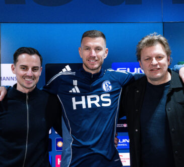 Maximilian Lüftl, Edin Dzeko und Youri Mulder