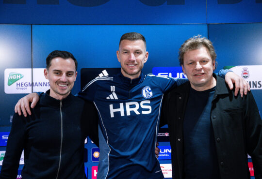 Maximilian Lüftl, Edin Dzeko und Youri Mulder