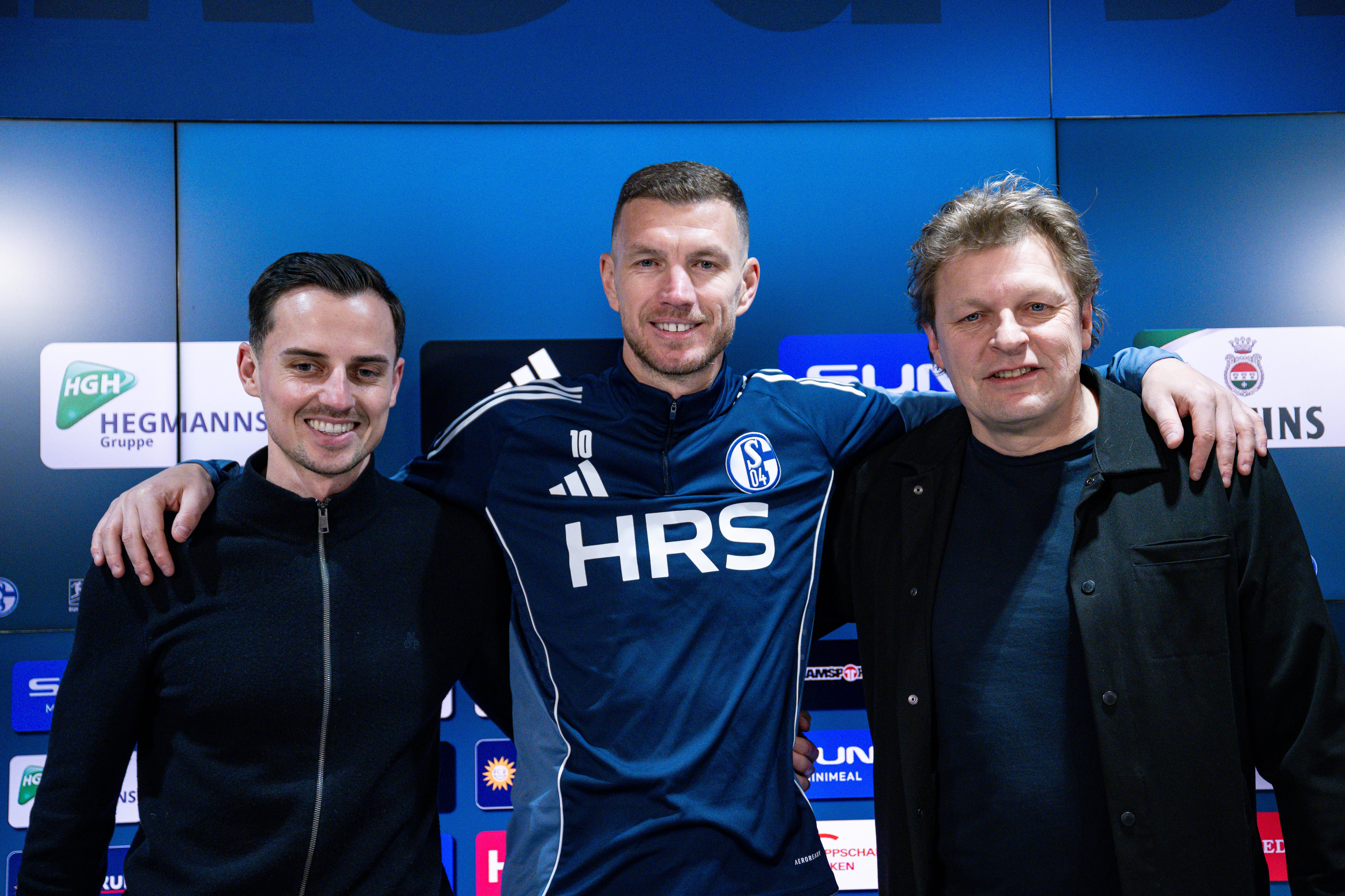 Maximilian Lüftl, Edin Dzeko und Youri Mulder