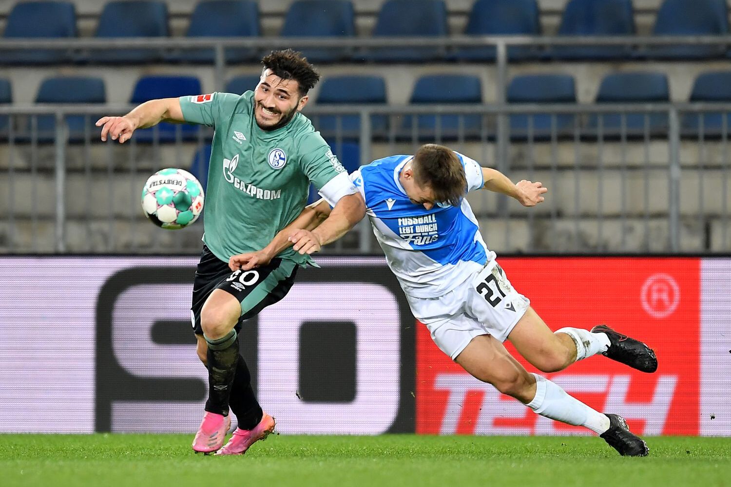 Sead Kolasinac und Cedric Brunner