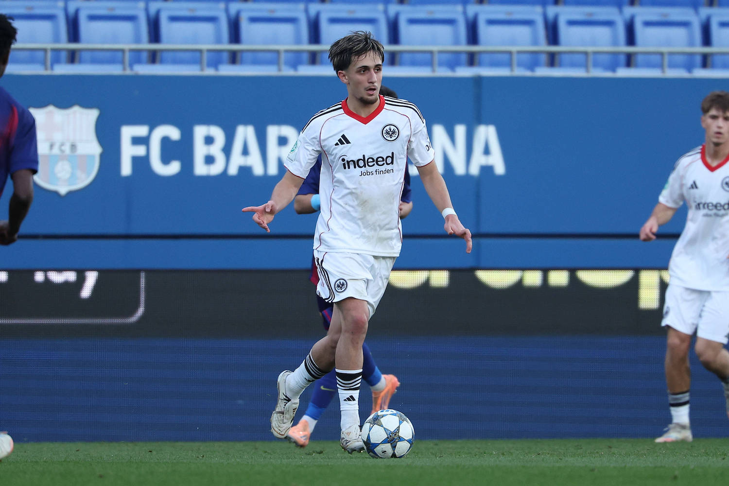 FBL-SPA YL FC Barcelona, Barca - Eintracht Frankfurt Ebu Bekir Is Eintracht Frankfurt in action during the UEFA Youth League phase Matchday 6 football match between FC Barcelona - Eintracht Frankfurt an Estadi Johan Cruyff/Sant Joan Despi, on December 09, 2025. *** FBL SPA YL FC Barcelona Eintracht Frankfurt Ebu Bekir Is Eintracht Frankfurt in action during the UEFA Youth League phase Matchday 6 football match between FC Barcelona Eintracht Frankfurt an Estadi Johan Cruyff Sant Joan Despi, on December 09, 2025 Copyright: JoaquimxFerreira