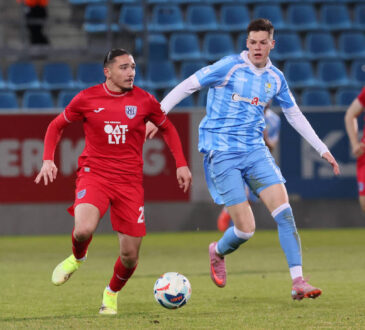 Chemnitz, 27.02.2026, Stadion an der Gellertstraﬂe, Fuﬂball, Regionalliga Nordost , 24.Spieltag, Chemnitzer FC vs. SV Babelsberg 03, Im Bild von links Ardahan Yilmaz 26, Babelsberg, Niclas Walther 4, Chemnitz. , Nur zur redaktionellen Nutzung. Only editorial use. , NOFV regulations prohibit any use of photographs as image sequences and/or quasi-video. , *** Chemnitz, 27 02 2026, Stadion an der Gellertstraﬂe, Fuﬂball, Regionalliga Nordost , 24 Spieltag, Chemnitzer FC vs SV Babelsberg 03, Im Bild von links Ardahan Yilmaz 26, Babelsberg , Niclas Walther 4, Chemnitz , Nur zur redaktionellen Nutzung Only editorial use , NOFV regulations prohibit any use of photographs as image sequences and or quasi video , Picture Point