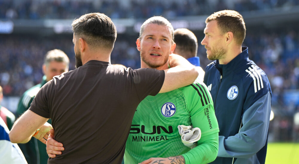 Miron Muslic und Loris Karius