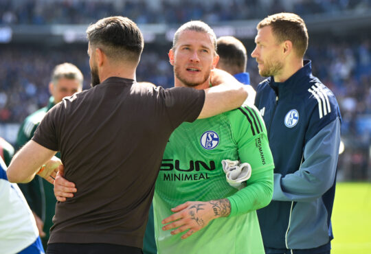 Miron Muslic und Loris Karius