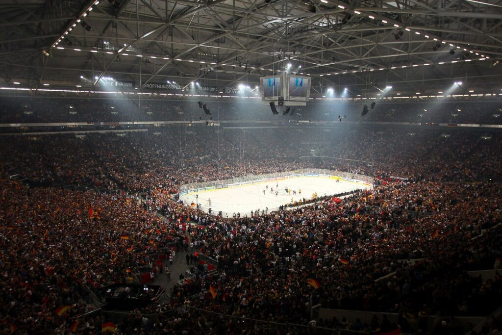 Weltrekord Eishockey Veltins-Arena Deutschland USA 2010