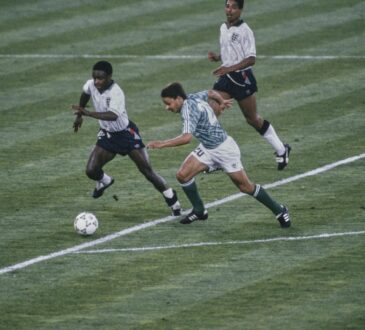 Olaf Thon, Des Walker, Paul Parker, WM 1990, Deutschland, England, Halbfinale