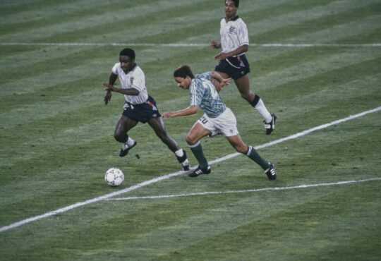 Olaf Thon, Des Walker, Paul Parker, WM 1990, Deutschland, England, Halbfinale