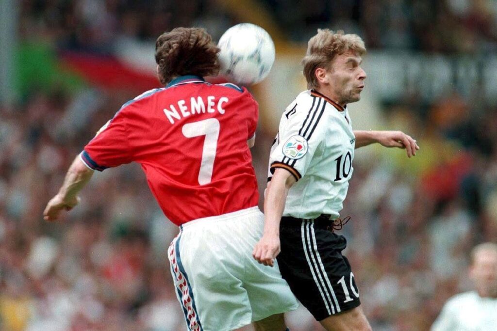 Jiri Nemec, Tschechien, EM 1996, Thomas Häßler