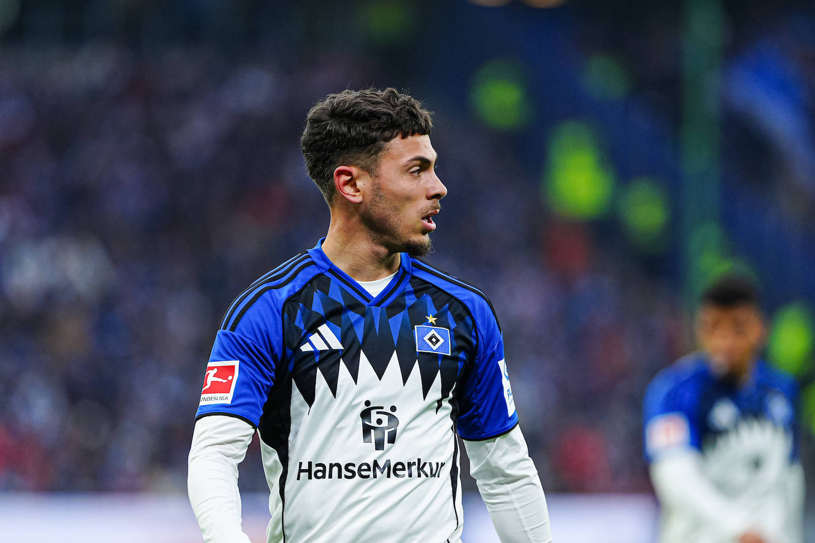 William Mikelbrencis Hamburger SV, 02 GER, Hamburger SV vs. TSG 1899 Hoffenheim, Fussball, 1. Bundesliga, Spieltag 31, Saison 2025/2026, 25.04.2026 DFL REGULATIONS PROHIBIT ANY USE OF PHOTOGRAPHS AS IMAGE SEQUENCES AND/OR QUASI-VIDEO GER, Hamburger SV vs. TSG 1899 Hoffenheim, Fussball, 1. Bundesliga, Spieltag 31, Saison 2025/2026, 25.04.2026 Hamburg *** William Mikelbrencis Hamburger SV, 02 GER, Hamburger SV vs TSG 1899 Hoffenheim, Football, 1 Bundesliga, Matchday 31, Season 2025 2026, 25 04 2026 DFL REGULATIONS PROHIBIT ANY USE OF PHOTOGRAPHS AS IMAGE SEQUENCES AND OR QUASI VIDEO GER, Hamburger SV vs TSG 1899 Hoffenheim, Football, 1 Bundesliga, Matchday 31, Season 2025 2026, 25 04 2026 Hamburg Copyright: xEibner-Pressefoto/MarcelxvonxFehrnx EP_MFN