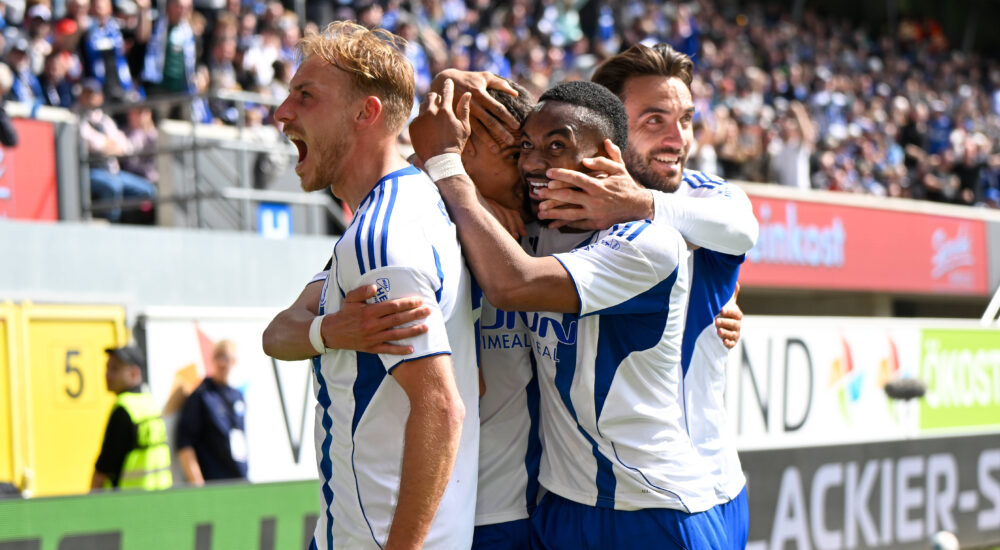 Dejan Ljubicic Schalke jubelt nach seinem Tor zum 2:3