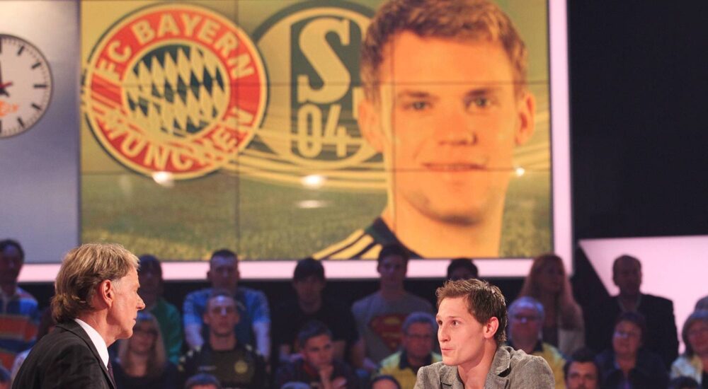 Wolf-Dieter Poschmann, Manuel Neuer und Benedikt Höwedes