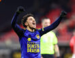 2026-03-24 FC Emmen v SC Cambuur - Dutch Keuken Kampioen Divisie EMMEN, NETHERLANDS - MARCH 24: Ichem Ferrah of SC Cambuur celebrates after scoring his sides fourth goal during the Dutch Keuken Kampioen Divisie match between FC Emmen and SC Cambuur at De Oude Meerdijk on March 24, 2026 in Emmen, Netherlands. Emmen De Oude Meerdijk Netherlands Content not available for redistribution in The Netherlands directly or indirectly through any third parties. Copyright: xPieterxvanxderxWoudex