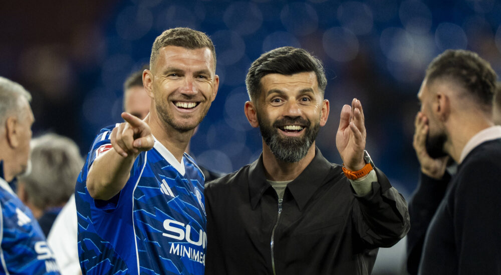 Edin Dzeko und Miron Muslic