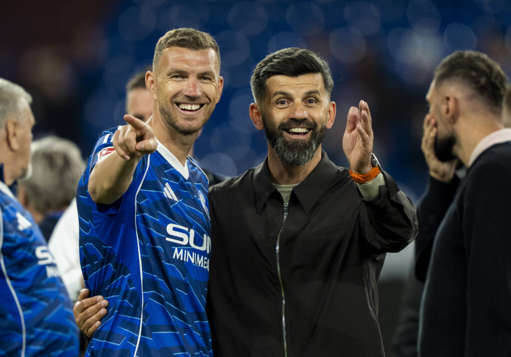 Edin Dzeko und Miron Muslic