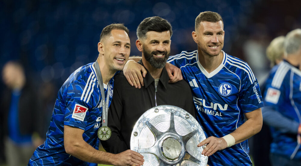 Nikola Katic, Miron Muslic und Edin Dzeko