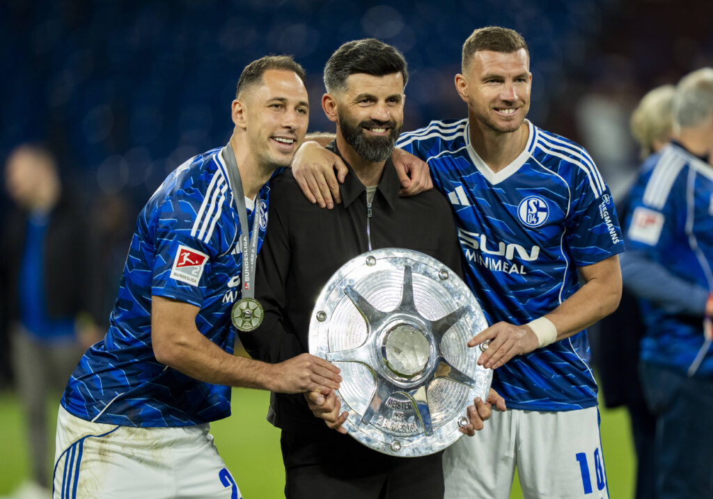 Nikola Katic, Miron Muslic und Edin Dzeko